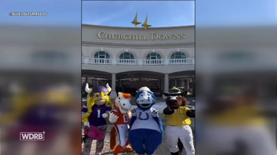 Indy Colts' mascot stops in Louisville
