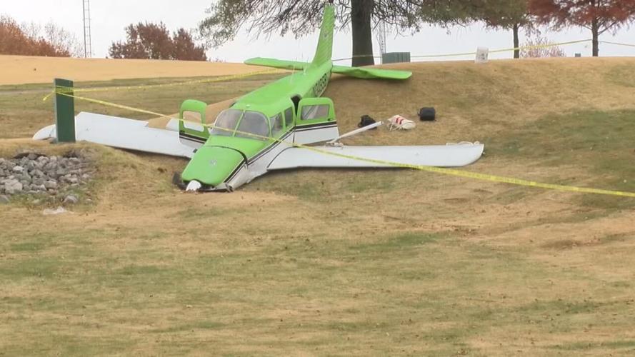 Plane crashed onto golf course