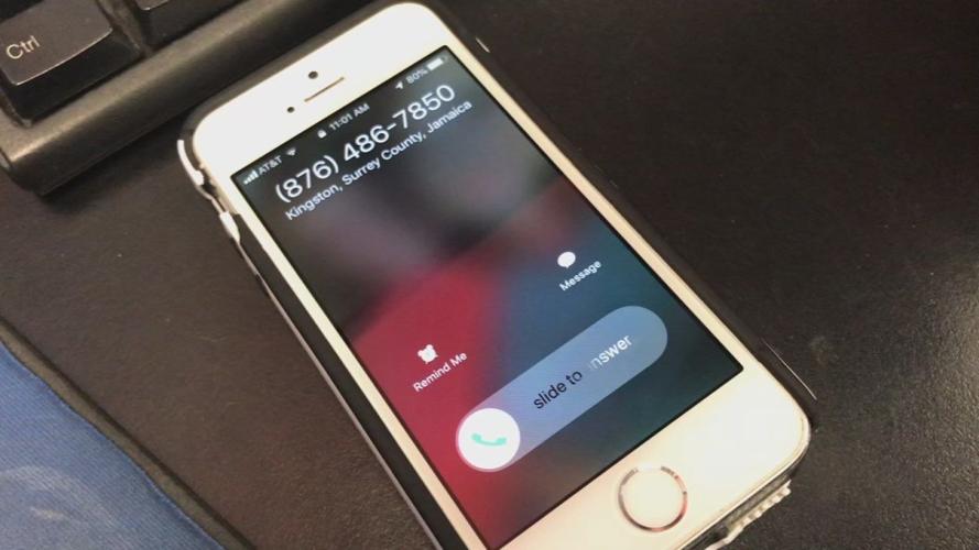 Phone Displaying Robocall Number