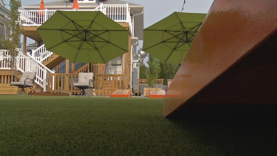 Cornhole and other games available at Union Restaurant and Gameyard