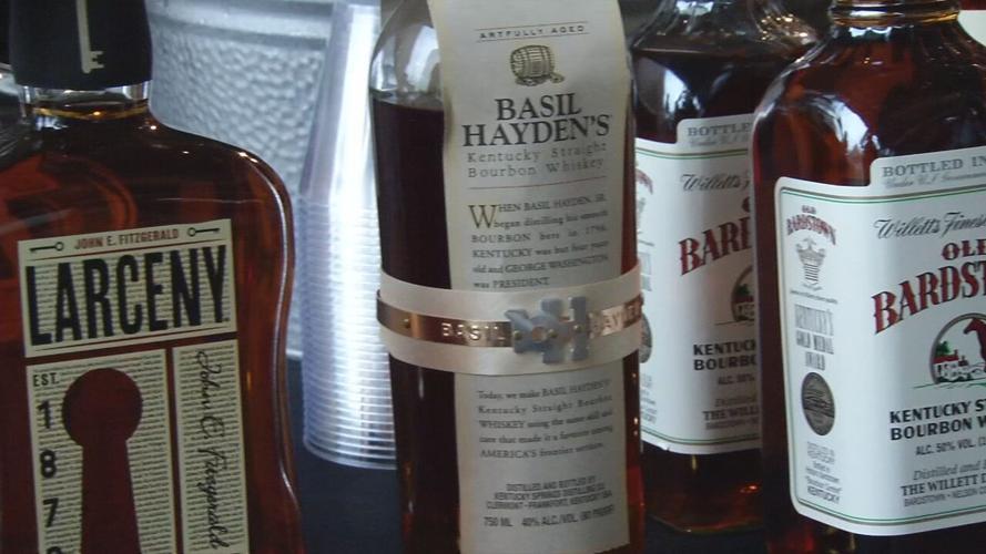 Bourbon bottles