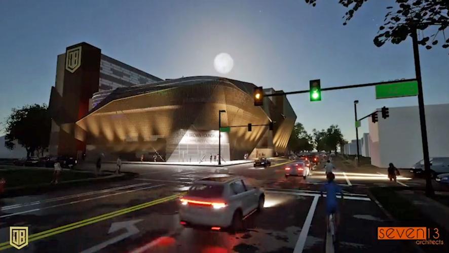 Renderings of the proposed Jamon Brown Foundation Empowerment Center