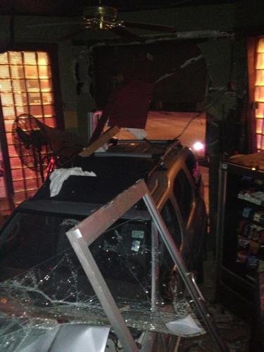 SUV plows through MagBar