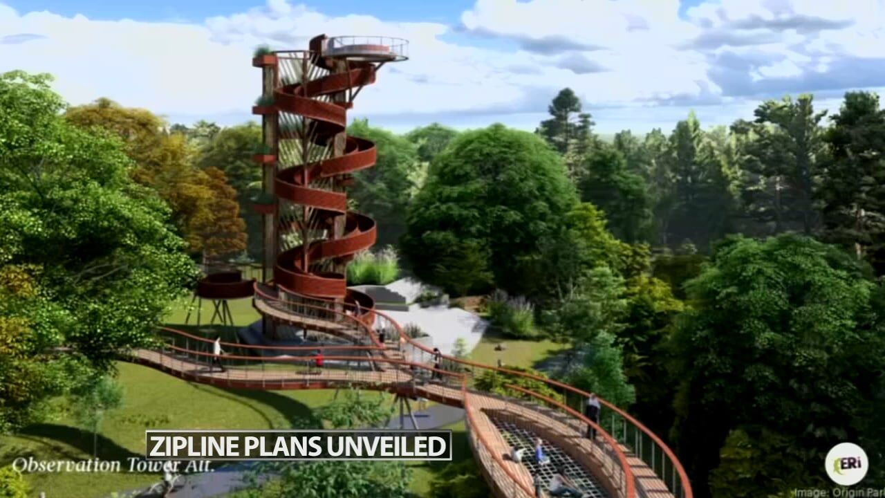 Plans unveiled for zip line experience at Origin Park in southern