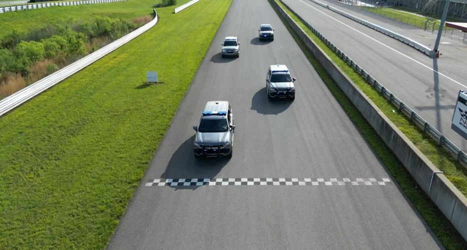 KSP crossing finish line at NCM Motorsports racetrack