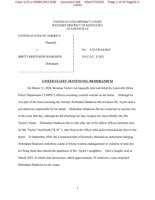 Brett Hankison Sentencing Memorandum
