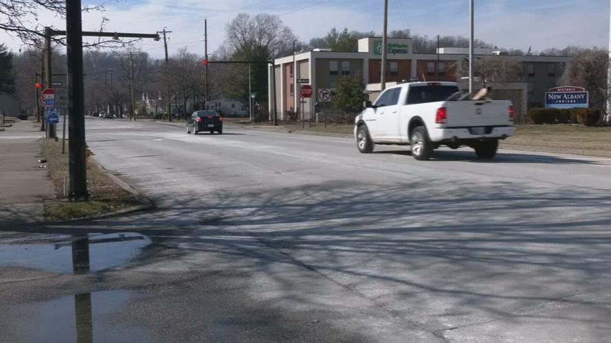 Spring Street in New Albany, Indiana