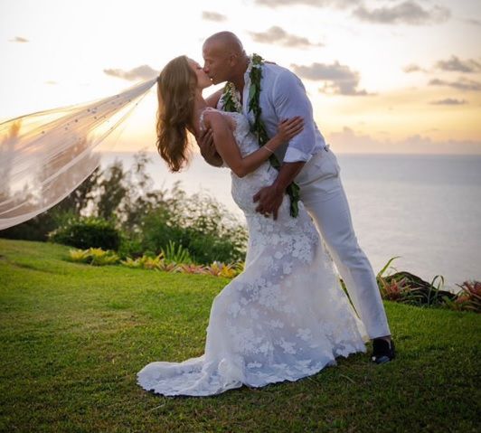 Dwayne Rock Johnson marries Lauren Hashian 8-19-19