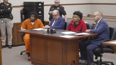 Jayden Alexander and Larry Bush in court 8-24-26