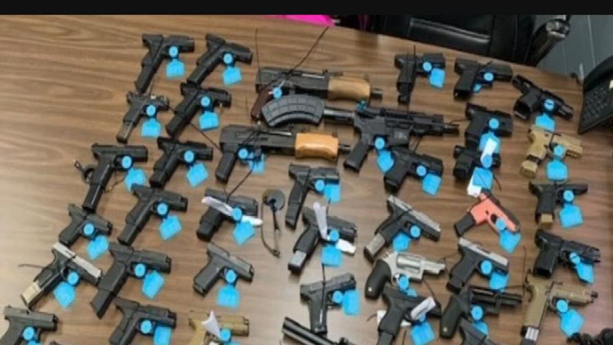 Weapons seized during I-75 traffic stop in Richmond Kentucky