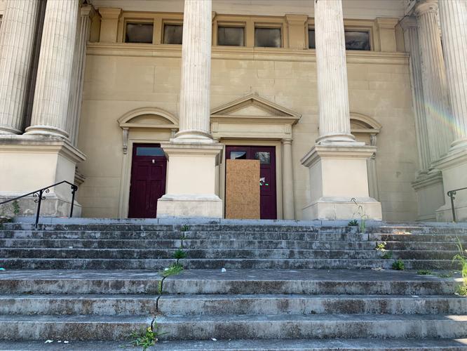 Historic church building at the corner of S. 27th St. and W. Chestnut St. in Louisville's Russell neighborhood