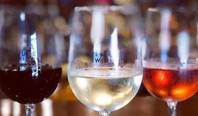 Wine from Huber's Orchard and Winery