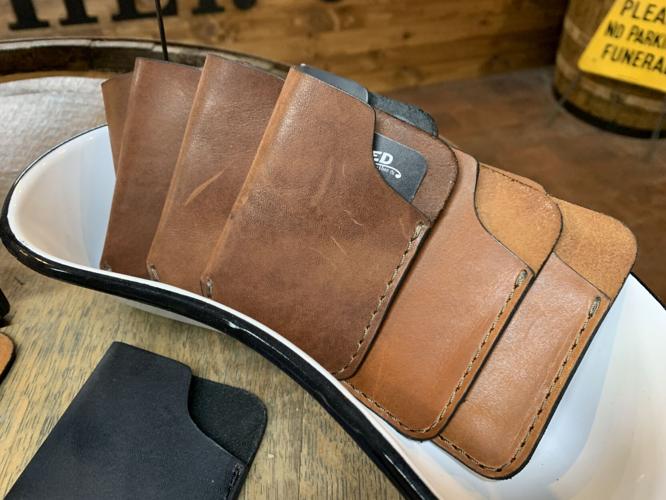 Leather goods from Dead Sled Leather Company (wallets)