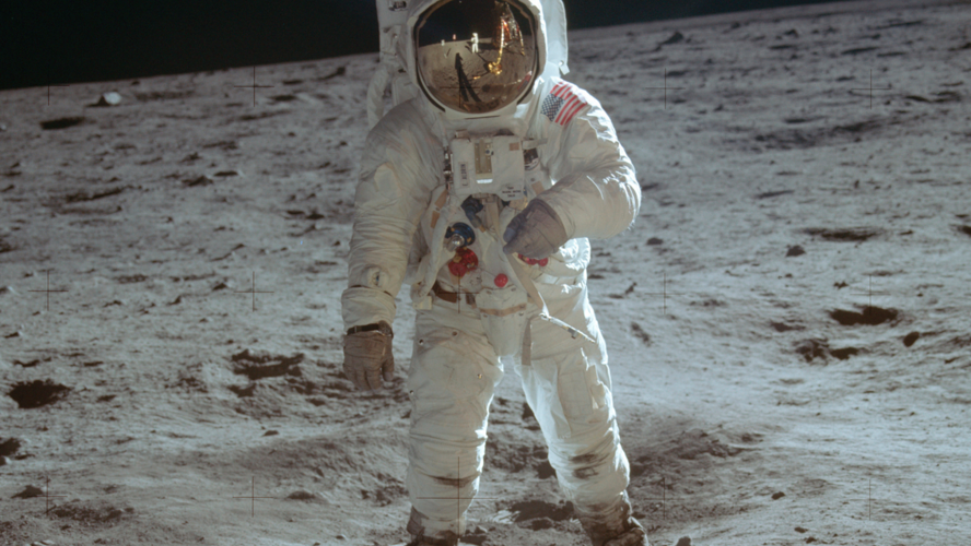 Buzz Aldrin on the Moon