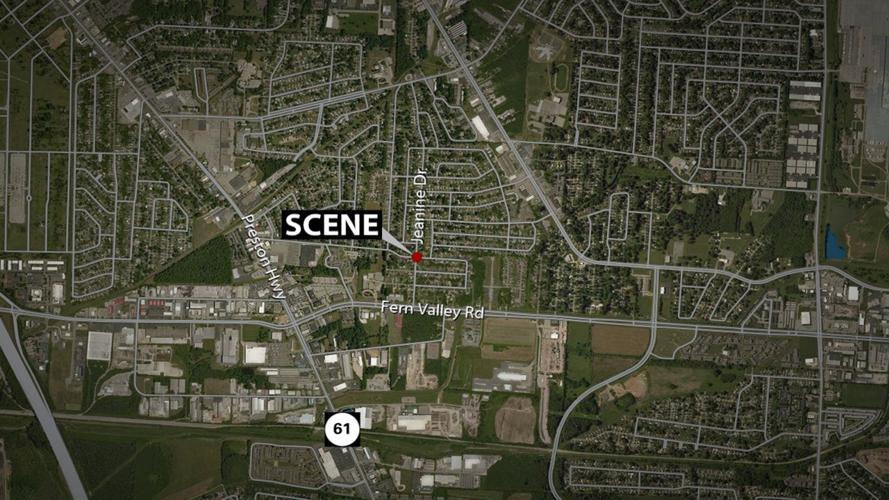 Map showing fatal crash location near Newburg neighborhood - June 5, 2019