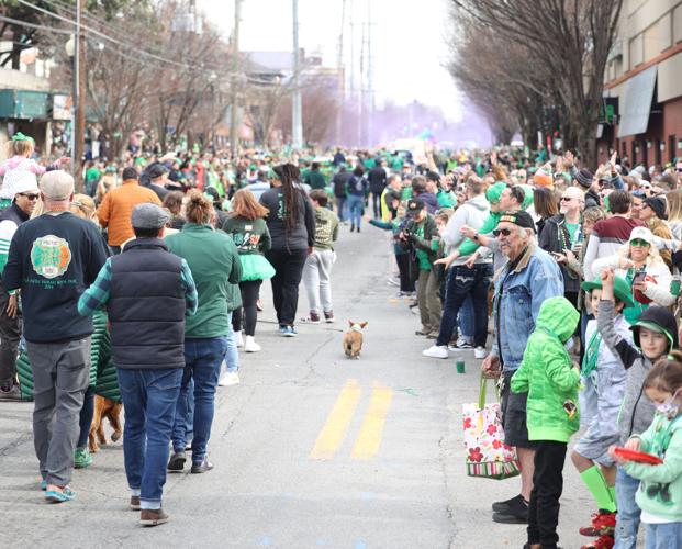 Crowd at St. Patrick's Day Parade