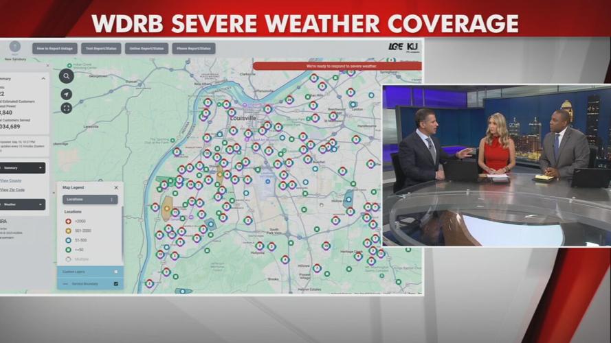 Breaking down power outages on WDRB News 5-16-25