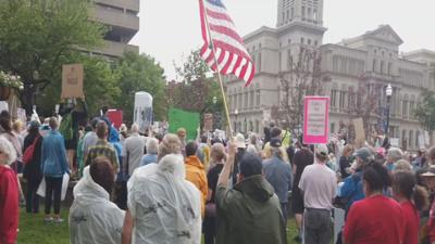 May Day protests in downtown Louisville - 5.1.25