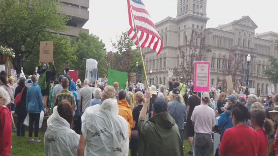 May Day protests in downtown Louisville - 5.1.25