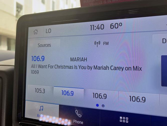 MIX 106.9 playing Christmas music on Nov. 1, 2022