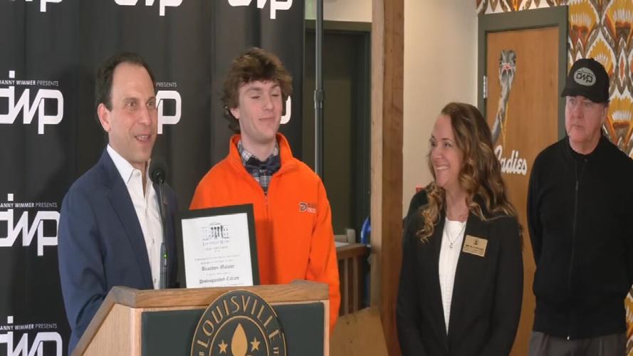 Louisville Mayor Greenberg honors Brandon Malone