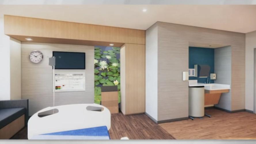 Renderings of planned Norton West Louisville Hospital