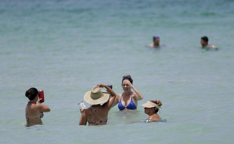 Beach goers Florida generic