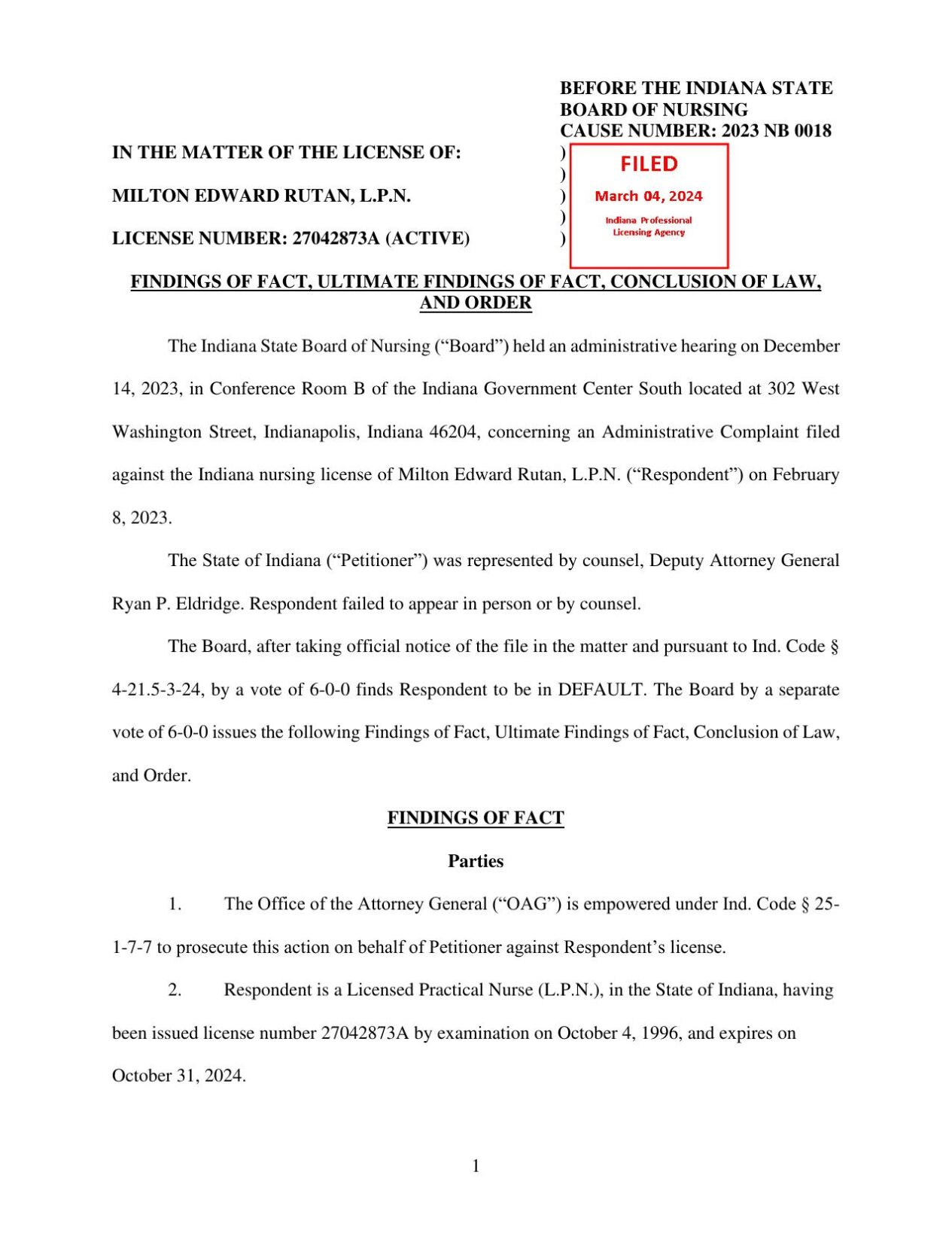 Medical Board Revoked Nurse License