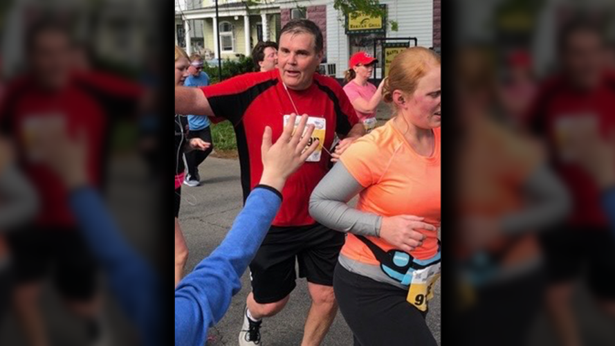 John Holland running miniMarathon