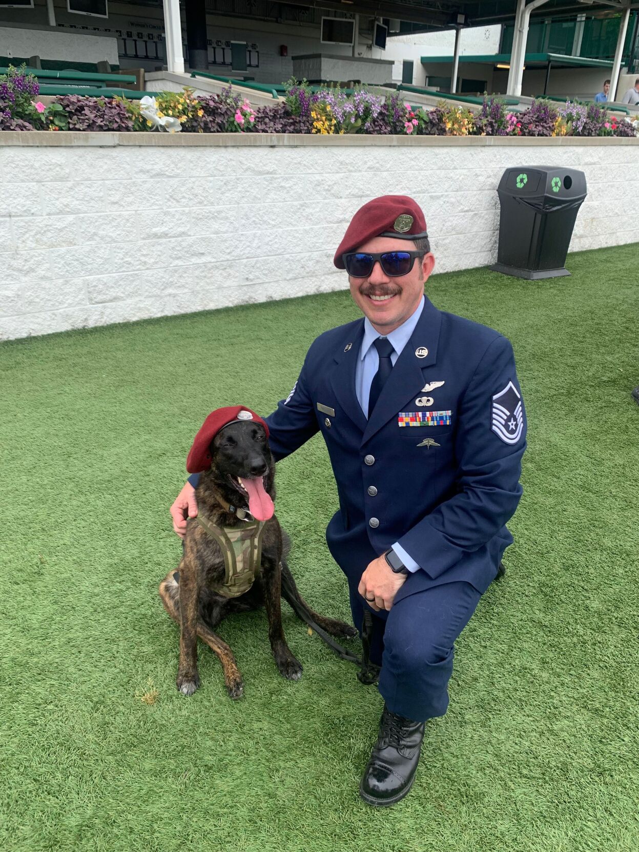 Kentucky Air National Guard Search and Rescue K-9 Callie and Parsons Beret Pic.jpg