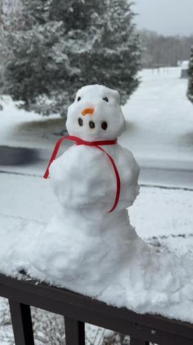 Snowman in Ramsey, Indiana