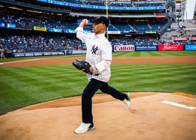 Javier Castellano at Yankee Stadium