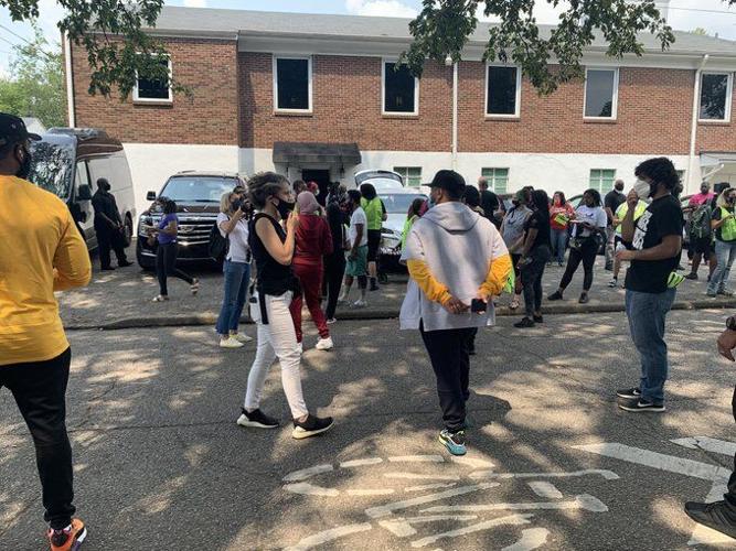 Until Freedom demonstrators at St. Mark AME Church