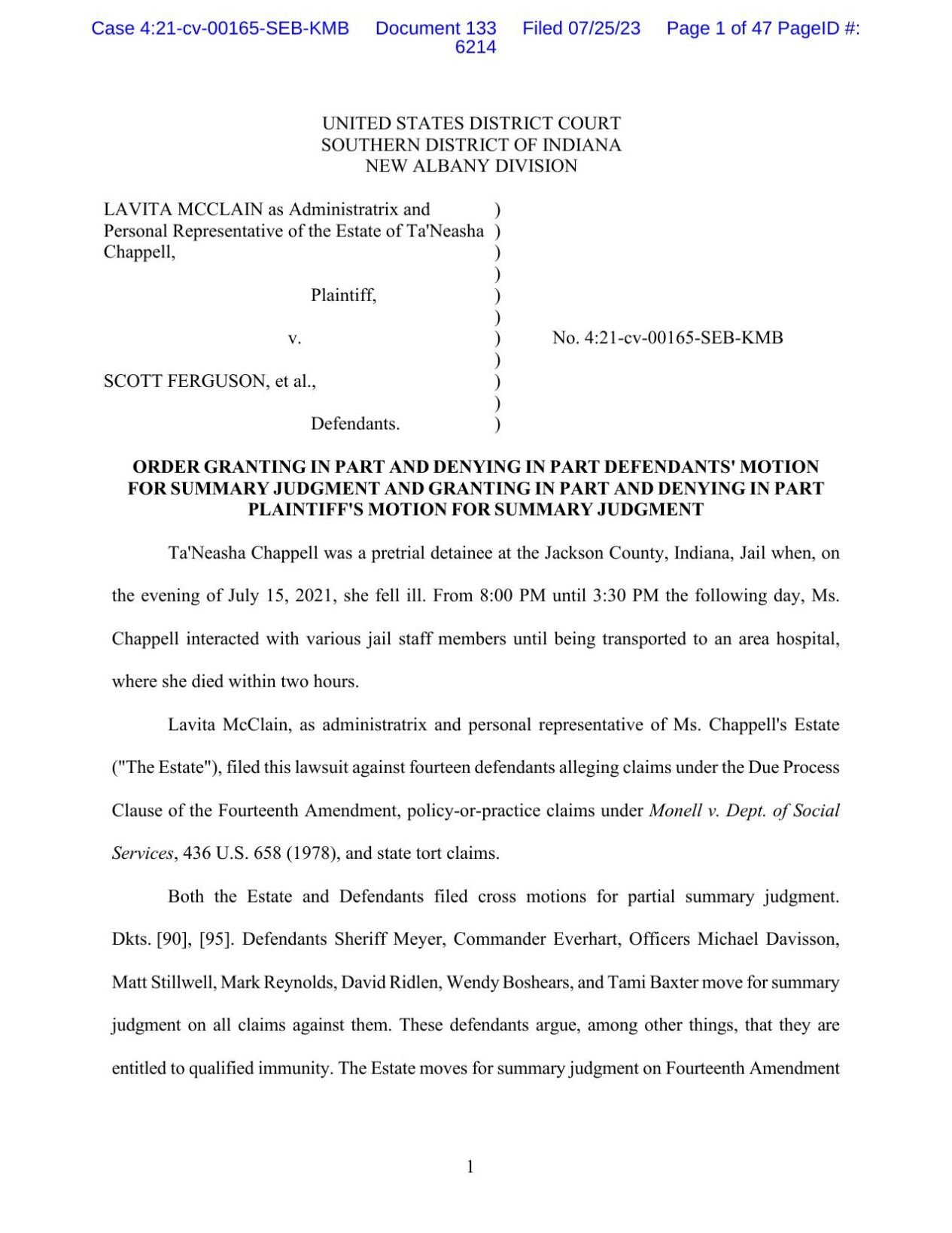 McClain/Chappell vs. Ferguson