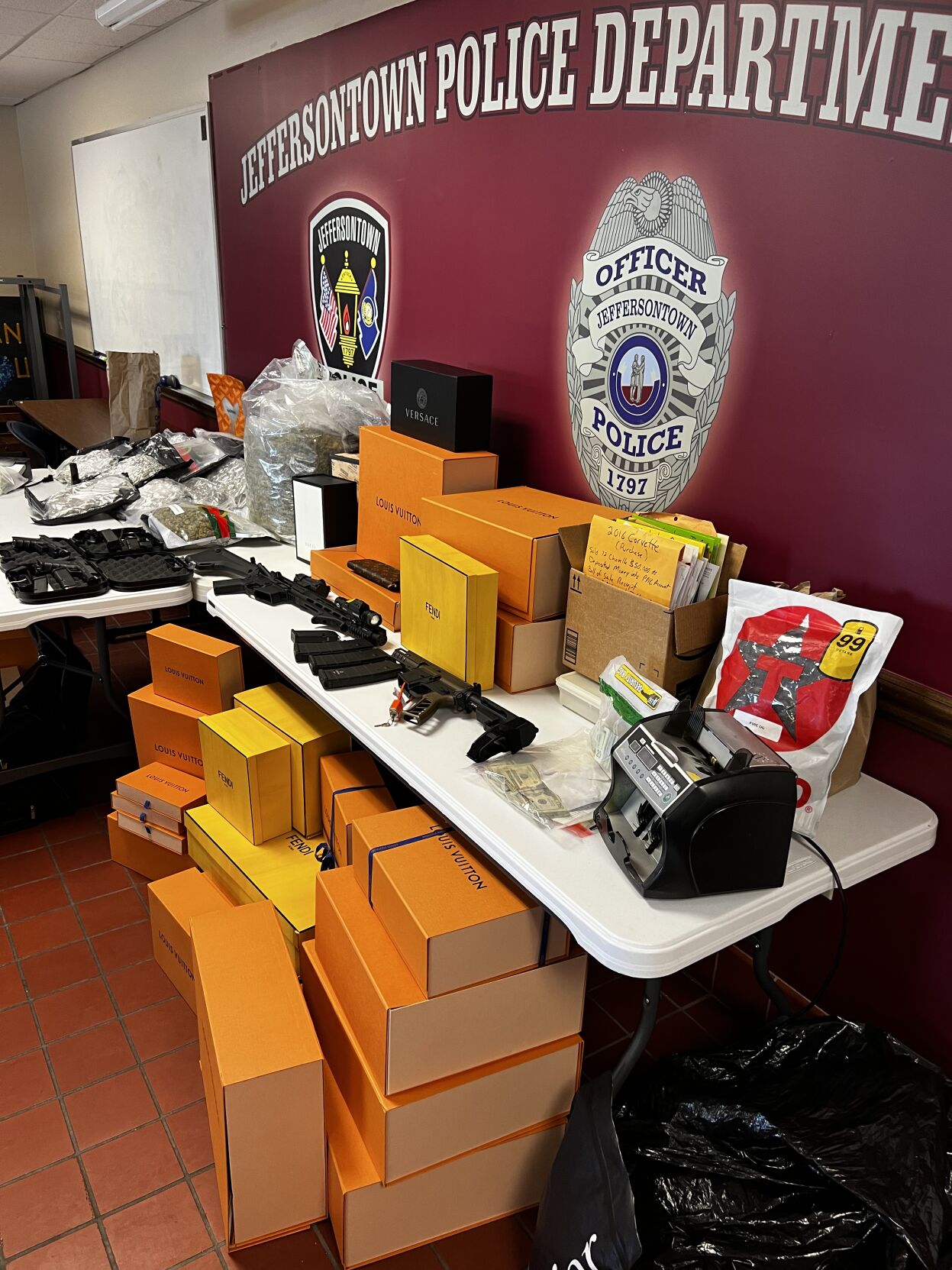 Evidence seized from home of Joseph E. Lanham and Joseph M. Lanham by the Jeffersontown Police Department