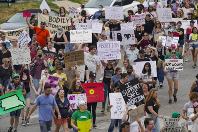 Abortion rights protest in Indiana