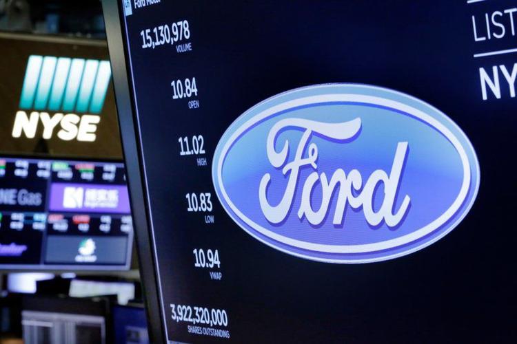 Ford Logo on Wall Street