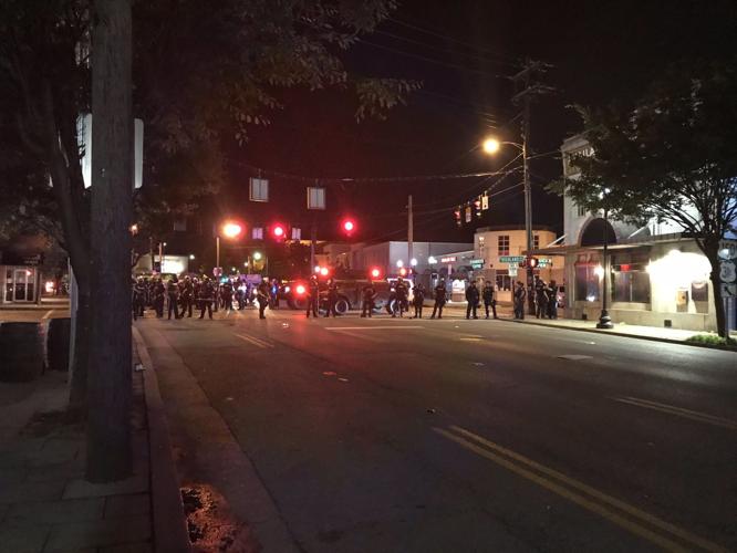 Protest on Bardstown road at night 5-30-20
