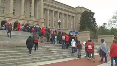 Teacher protests in Frankfort - 2019