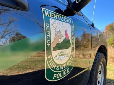 Kentucky Department Fish and Wildlife Resources emblem on vehicle