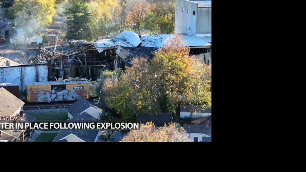 Drone image of plant explosion in Clifton neighborhood - 11.12.24