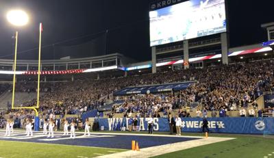 Fans at Oct. 9, 2021 UK Wildcats game at Kroger Field