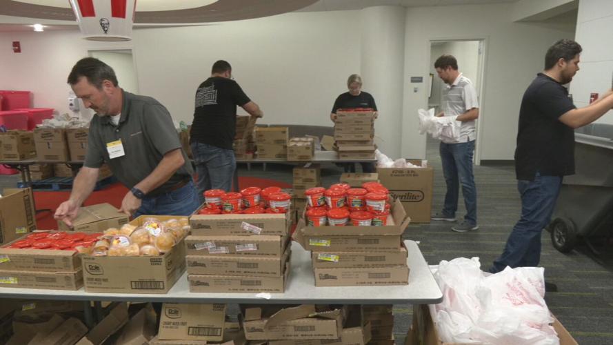 KFC-Blessings in a Backpack pack bags for JCPS students 9-26-23