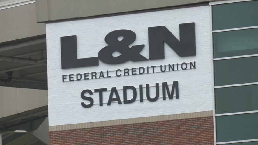 L&M Stadium sign installed 6-21-23
