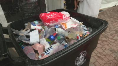 Trash from Oaks Day at Churchill Downs - 5.3.24