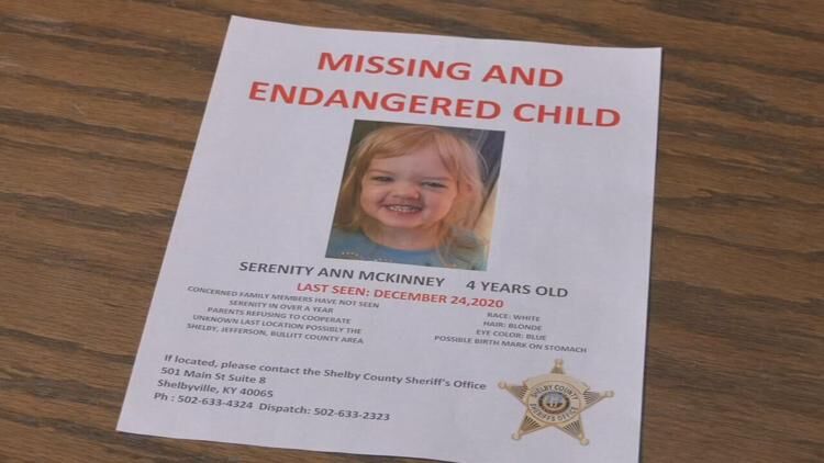 Serenity McKinney missing persons poster