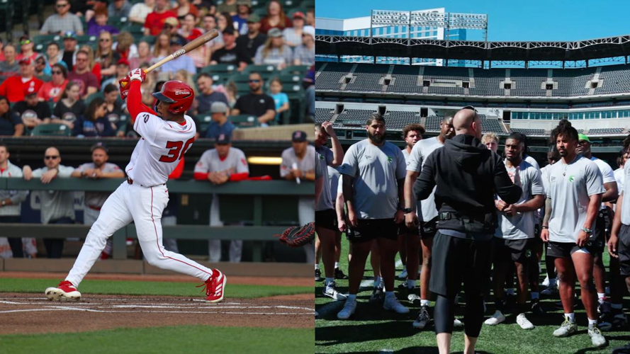 Louisville Bats & Louisville Kings players