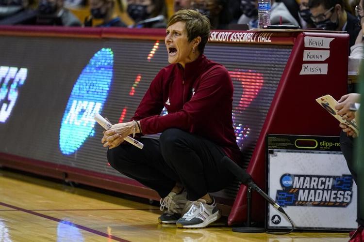 Indiana head coach Teri Moren yells to her team as they play against Charlotte.jpeg