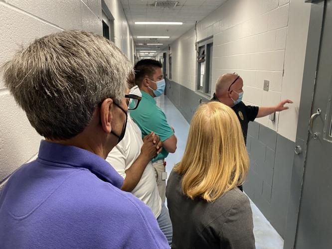 Director showing jail