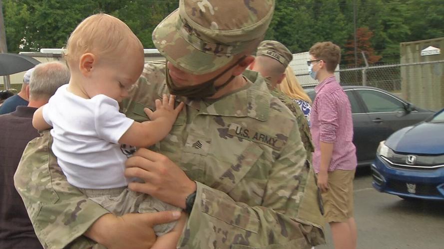 SOLDIERS RETURN HOME